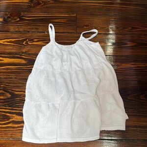 Z Supply White Tiered Mini Dress